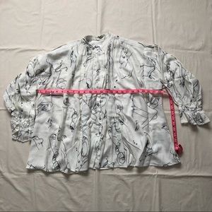 HEINUI SCRIBBLE BLOUSE EUC
